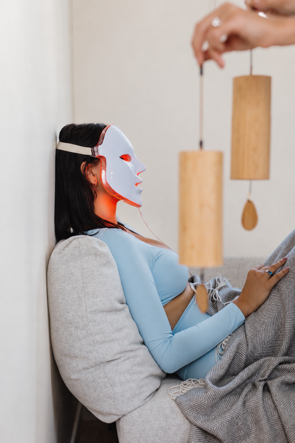Beauty & Sound Reset avec masque LED et instrument sonore